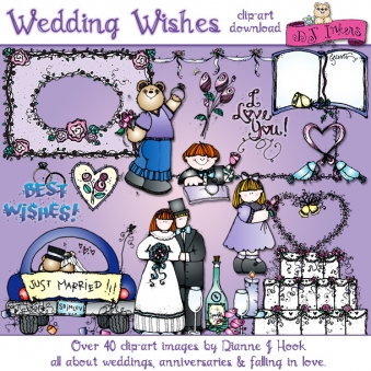  Wedding and love clip art images by DJ Inkers