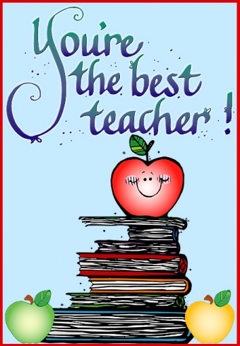 Cute teacher clip art for back to school by DJ Inkers