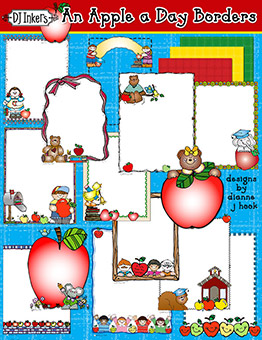 An Apple A Day Clip Art Borders Download