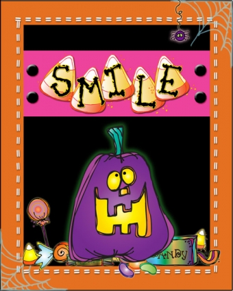 Smile pumpkin Halloween designs by DJ Inkers