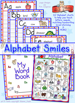 Alphabet Smiles - ABC's and Pre-K Handwriting Practice Pages