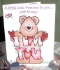 Cute Valentine bear clip art by DJ Inkers