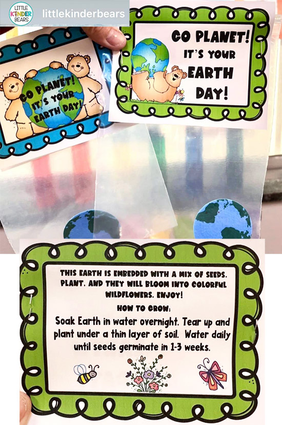 Cute Earth Day clip art for kids and conservation awareness by DJ Inkers