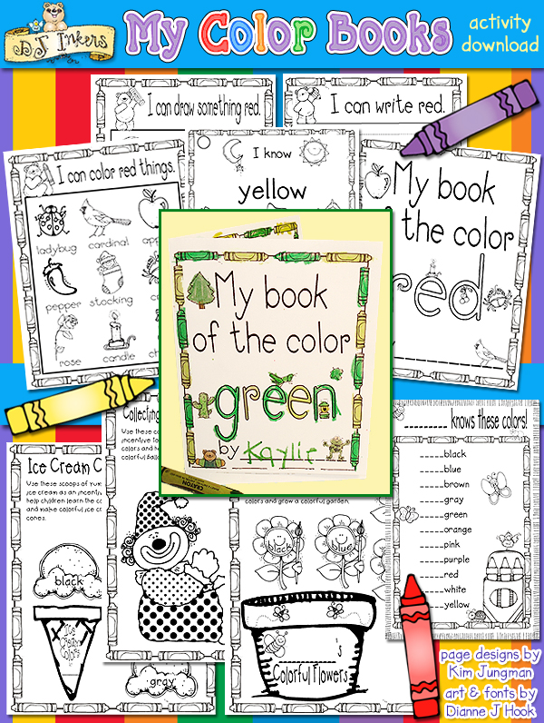 My Color Books Learning Printables