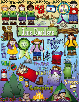 June Doodlers Clip Art Download