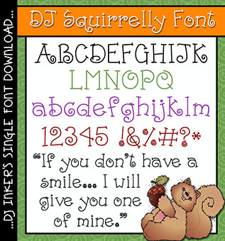 DJ Squirrelly Font Download