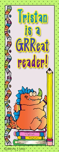 monster bookmark made by DJ Inkers