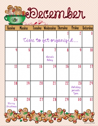 Gingerbread December calendar by DJ Inkers