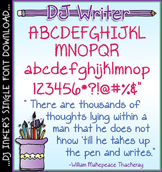 DJ Writer Font Download