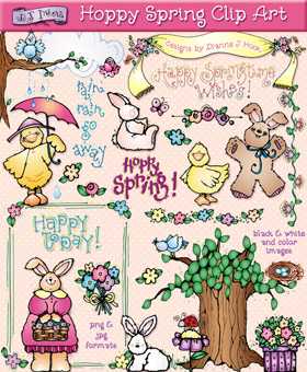 Hoppy Spring Clip Art Download