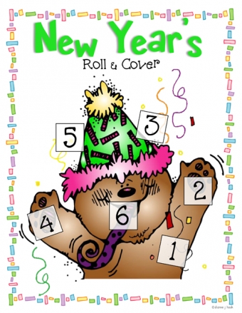 New Year roll & cover dice game by DJ Inkers