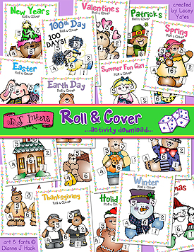 Roll and Cover Printable Activity Download
