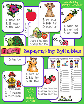 Separating Syllables Activity Download