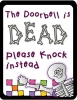 Doorbell dead sign with clip art and fonts by DJ Inkers