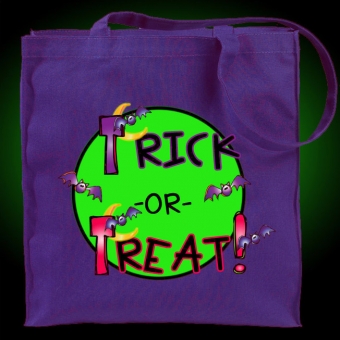 Trick or Treat Bag made with DJ Inkers bat alphabet clip art