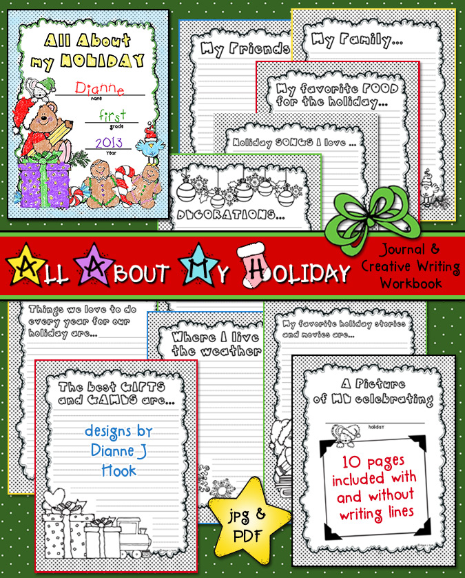 All About My Holiday - Printable Keepsake Journal for Kids and Christmas