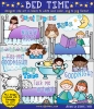 Cute kids clip art for Bed Time by DJ Inkers