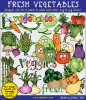 Fresh vegetables clip art for kids by DJ Inkers