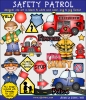 Safety Patrol police and fireman clip art for kids by DJ Inkers