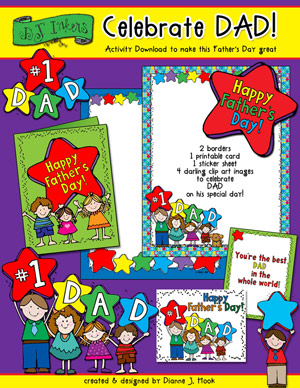 Celebrate Dad - Father's Day Clip Art and Printables