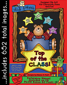 Top Of The Class - School Teacher Clip Art Collection