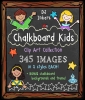 Chalkboard Kids and Crayon Clip Art collection by DJ Inkers