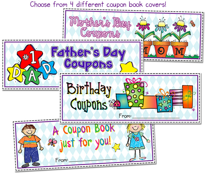 Printable coupons for kids to gift to parents and friends -DJ Inkers