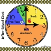 After school clock made with DJ Inkers clip art and fonts