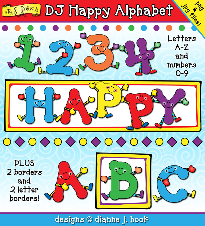 cute writing alphabet