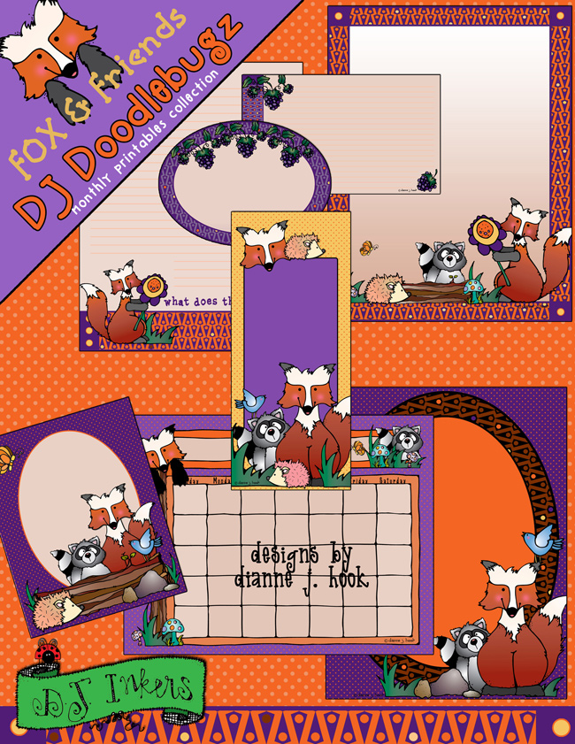 'Fox & Friends' projects & printables