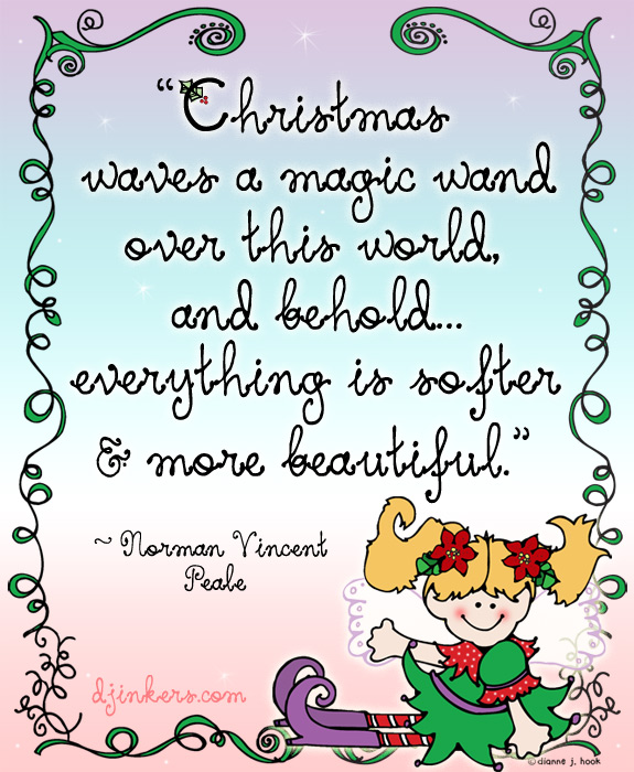 Magical holiday fairies clip art for Christmas by DJ Inkers