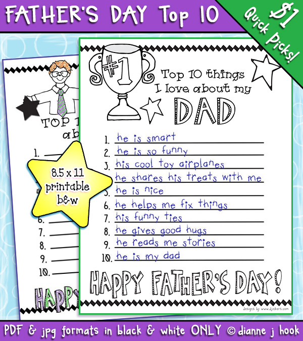 Top 10 things I love about my Dad list for Father's Day by DJ Inkers