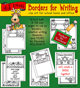 Holiday Borders for Writing Download