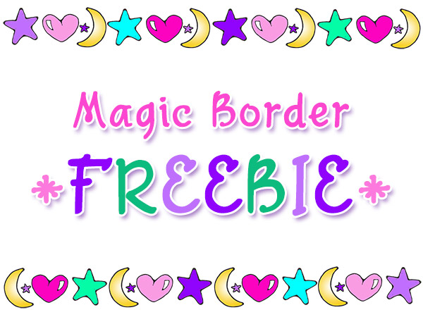 Magic Border Clip Art FREEBIE