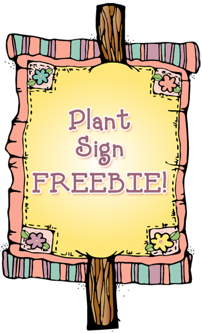 Plant Sign Clip Art FREEBIE