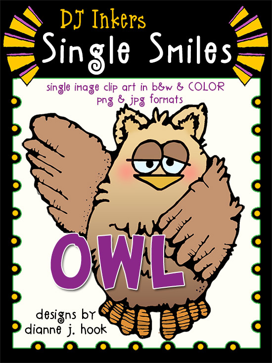 Single Image Owl. Great for projects for fall, school, reminders, quotes and more