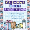 baby welcome announcement with clip art and fonts by DJ Inkers