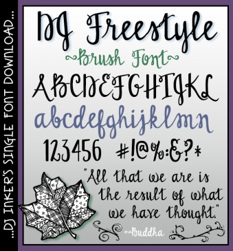 Type something special with this freestyle brush lettering font by DJ Inkers