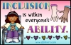 Inclusion is within everyone's ability quote with clip art and fonts by DJ Inkers