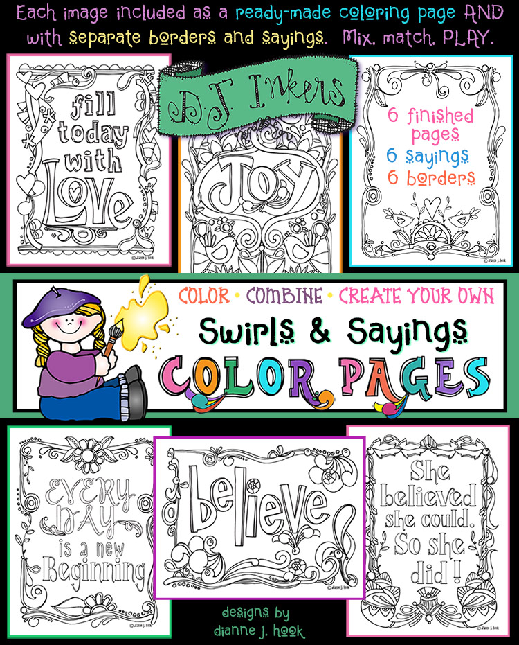 border designs coloring pages