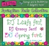 Spring Fonts Collection by DJ Inkers