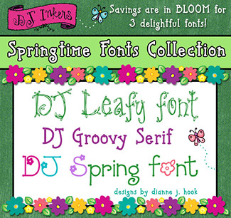 DJ Springtime Fonts Collection Download