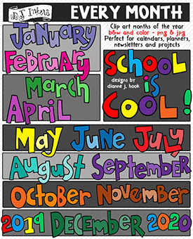 Every Month Clip Art Download