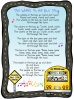 Wheels on the bus song using DJ Inkers school clip art and fonts