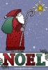 Santa Noel card and clip art by DJ Inkers