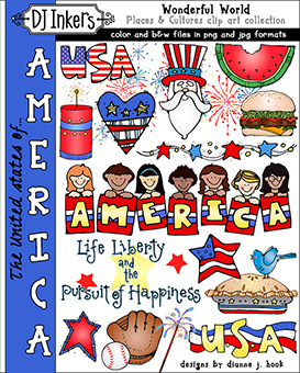 United States of America Clip Art - Wonderful World Download
