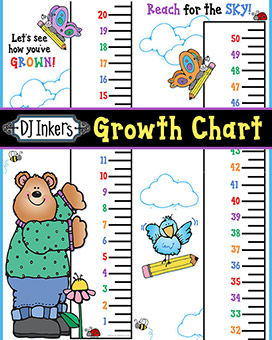 Kids Growth Chart - 2 Printable Rulers Download