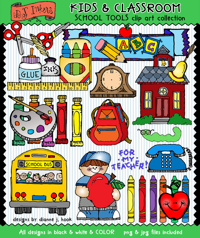 cute-kids-clip-art-for-school-and-teachers-by-dj-inkers