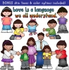 Family diversity clip art by DJ Inkers