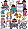 Bonus skin tones for diversity clip art by DJ Inkers